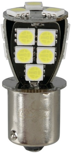 BA15S 18 SMD LED 24/32V Wit