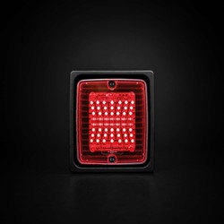 IZE LED Break en achterlicht met rood lens