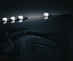 IZE LED zilver Arrow Torpedo daklamp