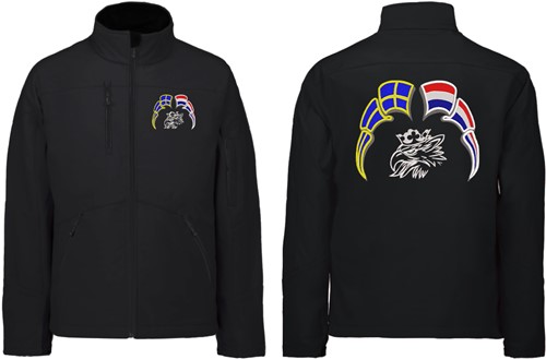Softshelljacke Svempa mit Wimpel Schweden - Niederlande