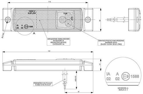 LED-Seitenmarkierung Weiß-3