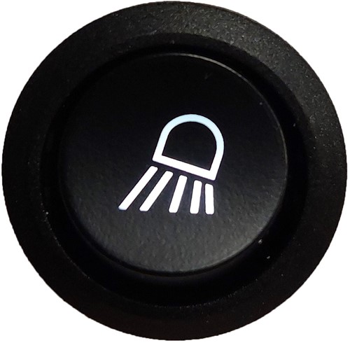 BI-color Switch spot left symbol / logo white 4 pin