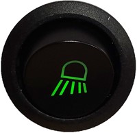 Zweifarbiger Schalter Spot links Symbol / Logo weiß 4-polig-2