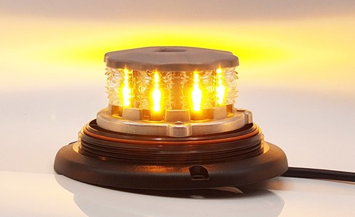 B16 LED flitslamp,3 punt vaste montage-Amber-Clear-2