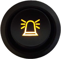 Zweifarbiger Schalter, Beacon-Symbol/Logo, orange, 4 Pins