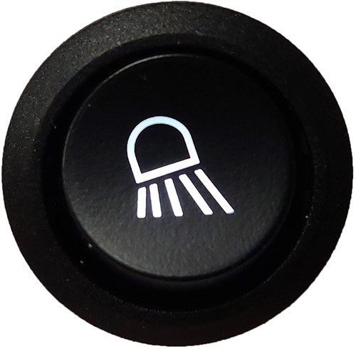 BI-color Switch spot right symbol / logo white 4 pin