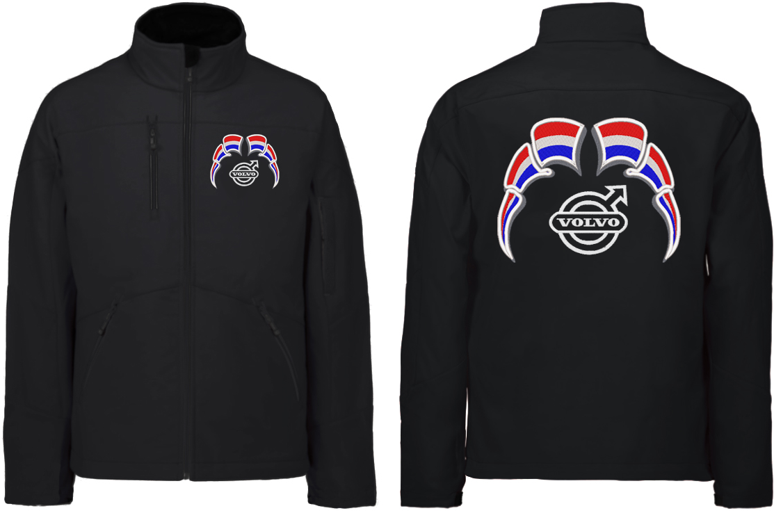 Softshell jacket Volvo with flags Netherlands - Netherlands