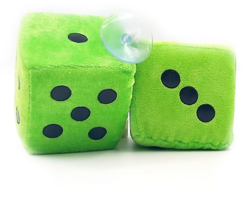 Plush Dice Green