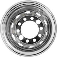 Stainless Steel hubcap 6.75 x 17.5" Especially suitable for trailers 1 piece