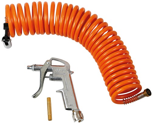 Air duster gun with 5 m spiral hose 6mm
