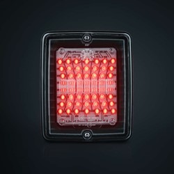 IZE LED Brems - Rücklicht 24 Volt Klarglas