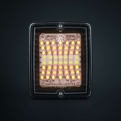 IZE LED-Blinkleuchte 24 Volt Klarglas