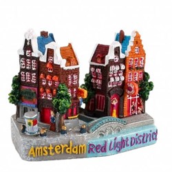 Stone houses Amsterdam Red Light District