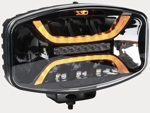 Scheinwerfer LED weiß/bernsteinfarben DRL 8160 Lumen 10-36V