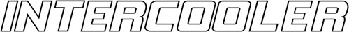 Aufkleber "INTERCOOLER" – Mehrfarbig