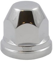 Radmutterkappen aus Kunststoff chrom 33mm - 10 Stück   Ruspa