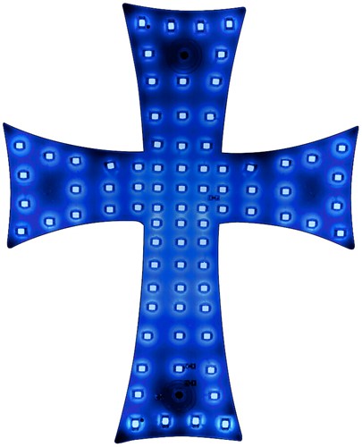 LED Cross Blue