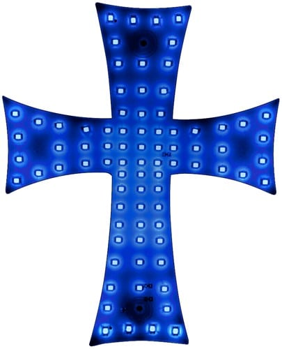LED Kruis Blauw