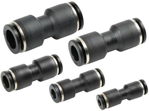 Air hose fittings, set of 5 pcs - Ø 4, 6, 8, 10, 12 mm