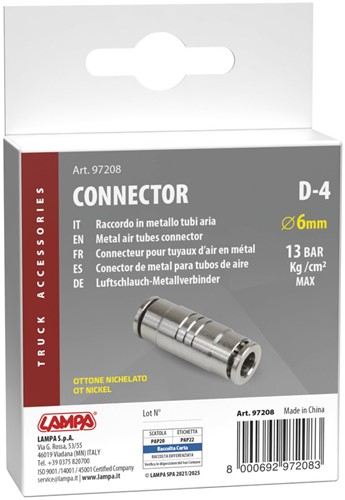 D-4, Metall-Luftschlauchanschluss 90° - Ø 6 mm-2