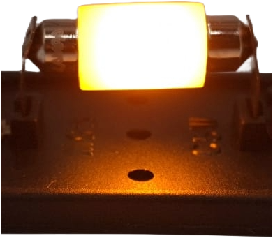 Buislamp SV8.5 LED 2 SMD 9/32V LANG 12X41mm oranje-3