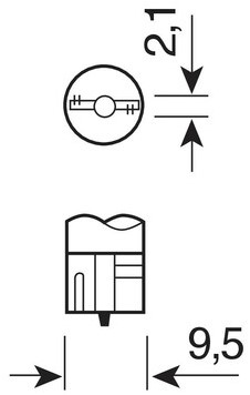 T10 6 SMD W,1x9,5d  LED 24/30V Rood-2