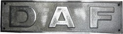 Aluminum emblem DAF badge