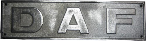 DAF-Emblem aus Aluminium
