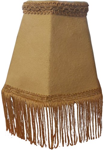 Dashboard lamp round luxury beige with light brown floss