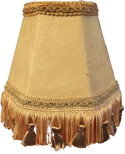 Armaturenbrettlampe rund Luxus beige mit hellbraunen Zahnseiden