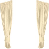 Set Zijgordijnen Alcantara Beige 0046