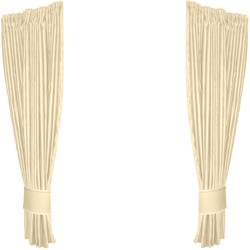Set Zijgordijnen Alcantara Beige 0046