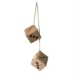 Besser dice with stitched logo