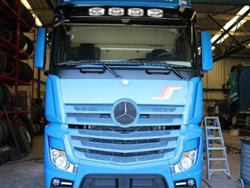 Acryl Zonneklep Mercedes Actros MP4 Big / Giga Space