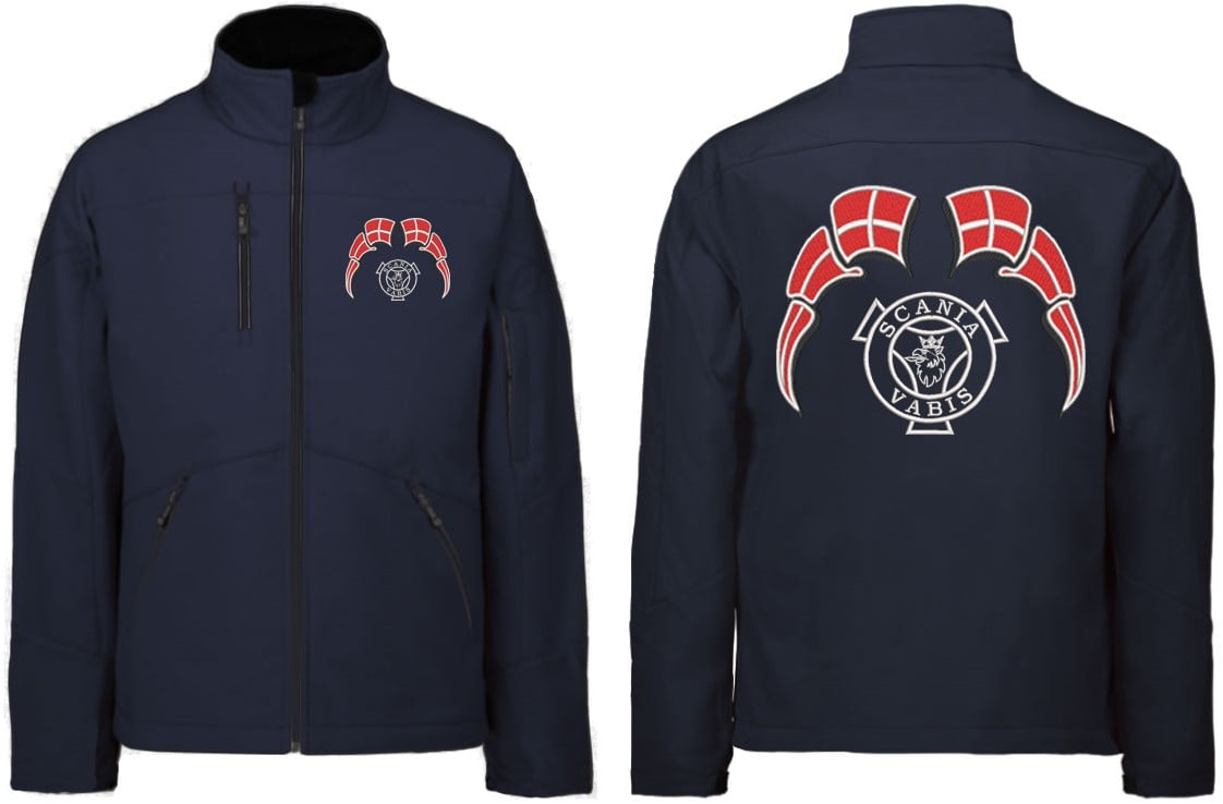 Softshell jacket Scania Vabis with flags Denmark Denmark Dark