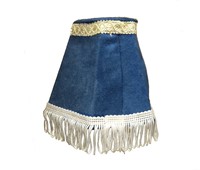 Armaturenbrettlampe rund blau mit weißer Zahnseide