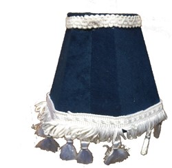 Armaturenbrettlampe rund blau mit weißer Zahnseide