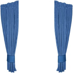 Set Seitenvorhänge Alcantara Blau 0037