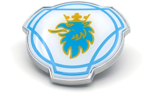 Grill Embleem met blauwe griffioen