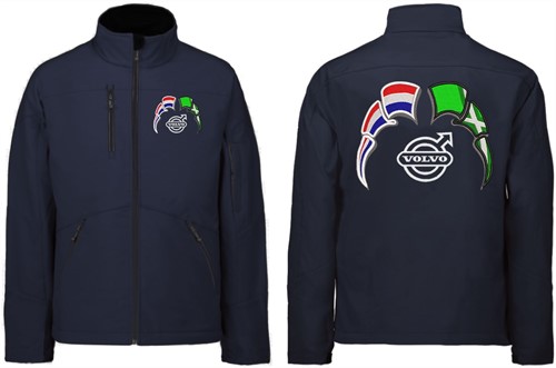 Softshell jas Volvo met wimpels Nederland - Achterhoek-3