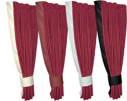 Set Seitenvorhänge Bordeaux 005