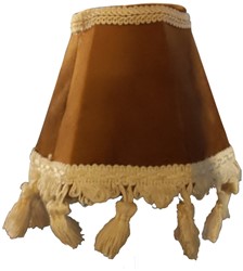 Dashboard lamp round luxury beige with white floss