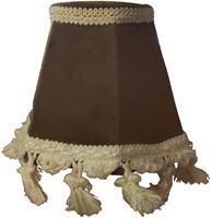 Armaturenbrettlampe rund Luxus braun mit weißer Zahnseide