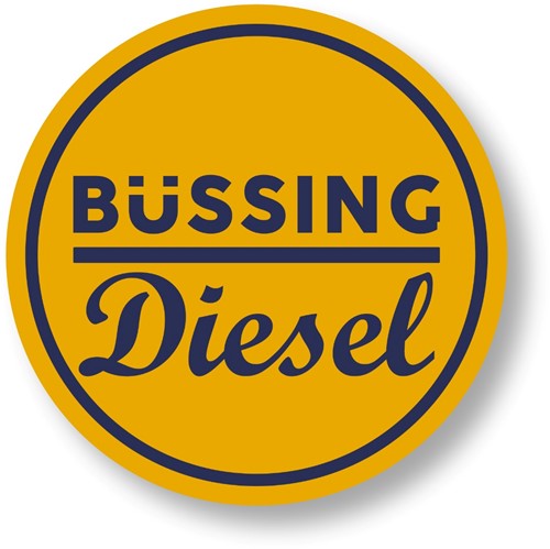 Aufkleber rund - Büssing Diesel