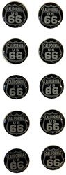 Wheel Nut Cap Stickers California US 66