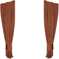 Set Seitenvorhänge Alcantara Cognac 0047