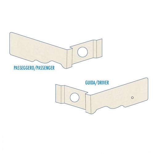 Seat support covers DAF XF 105 from '12-2