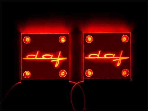 Set of 2 Windshield Boards DAF Plexiglass