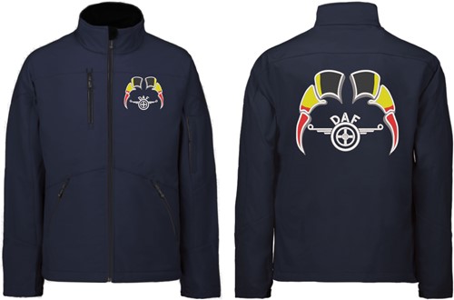Softshelljacke DAF Flügel Emblem mit Wimpel Belgien-3