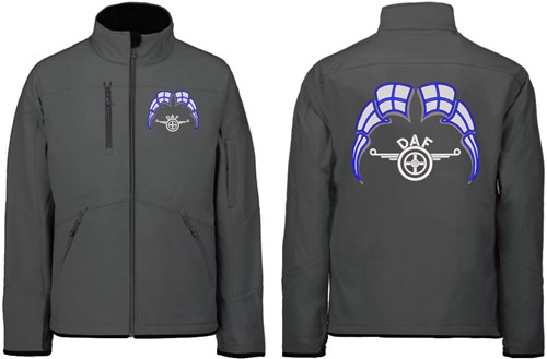 Softshell jacket DAF wings Emblem with flags Finland-2